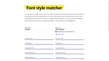 font-style-matcher