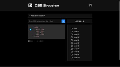 css-speedrun