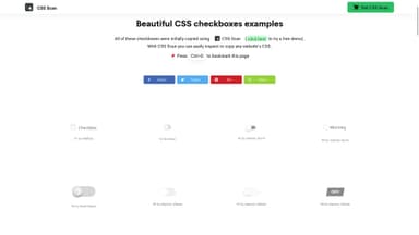 Getcssscan Checkboxes